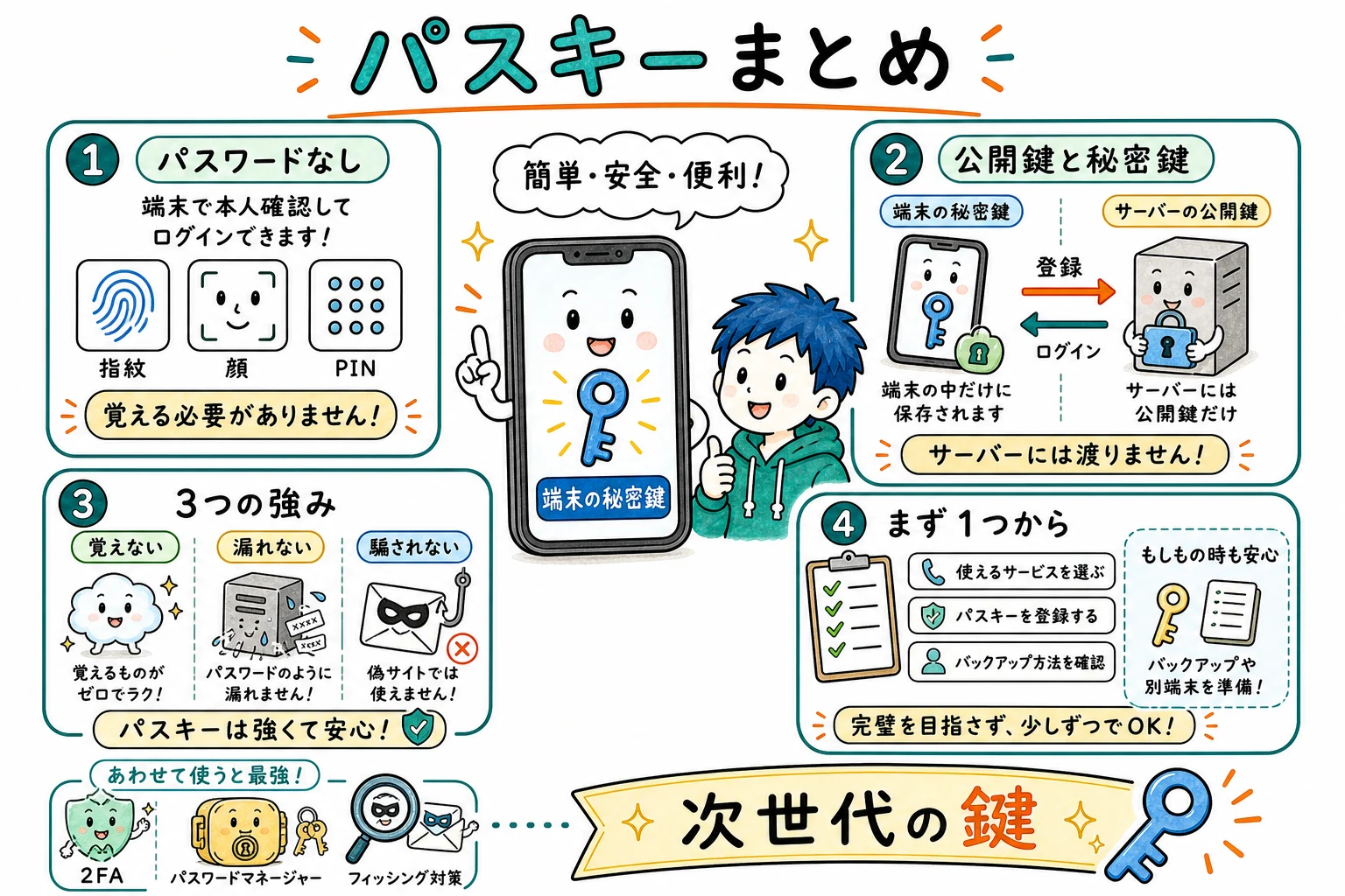 パスキーのすべて、これ1枚で