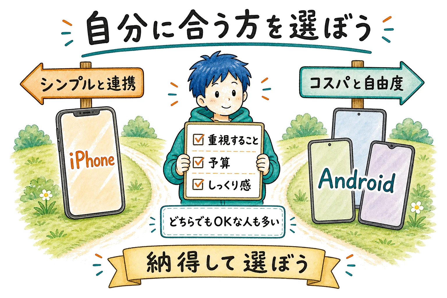 iPhoneとAndroid、結局どっち
