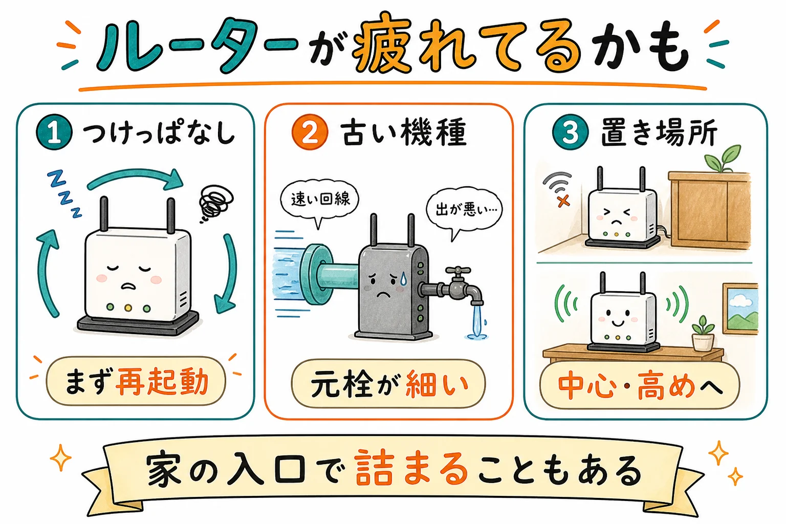 ルーターが犯人のパターン